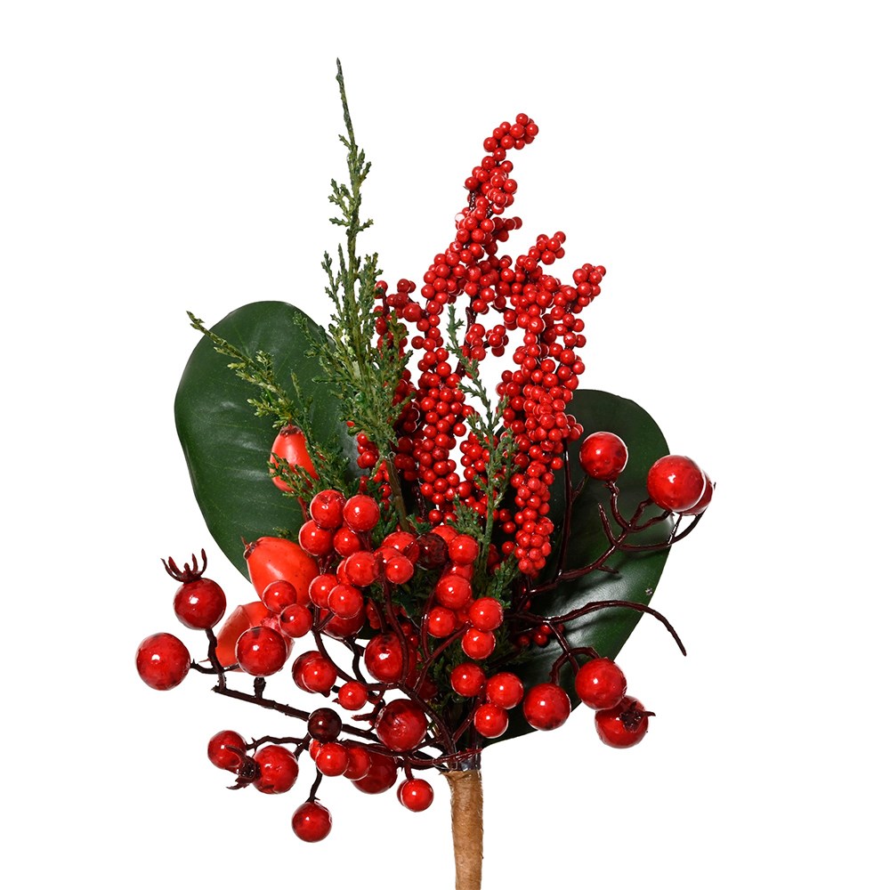 Opulent red berry spray