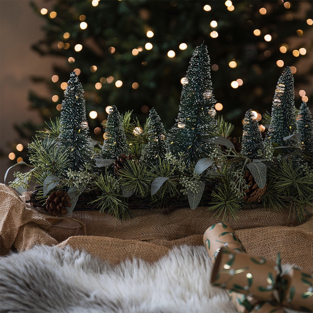 Light up brush tree centrepiece
