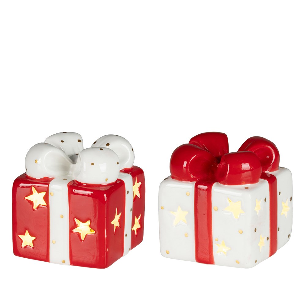 Two light up presents