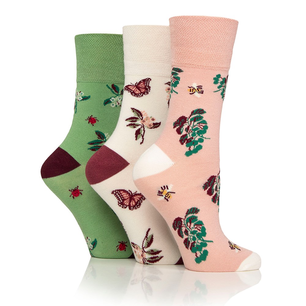 RHS Women's 3 pair gift box - bugs & blooms