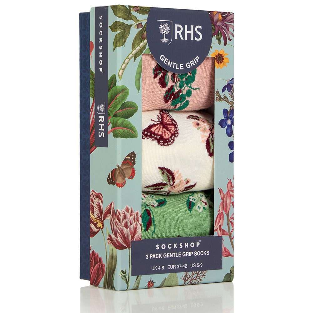 RHS Women's 3 pair gift box - bugs & blooms