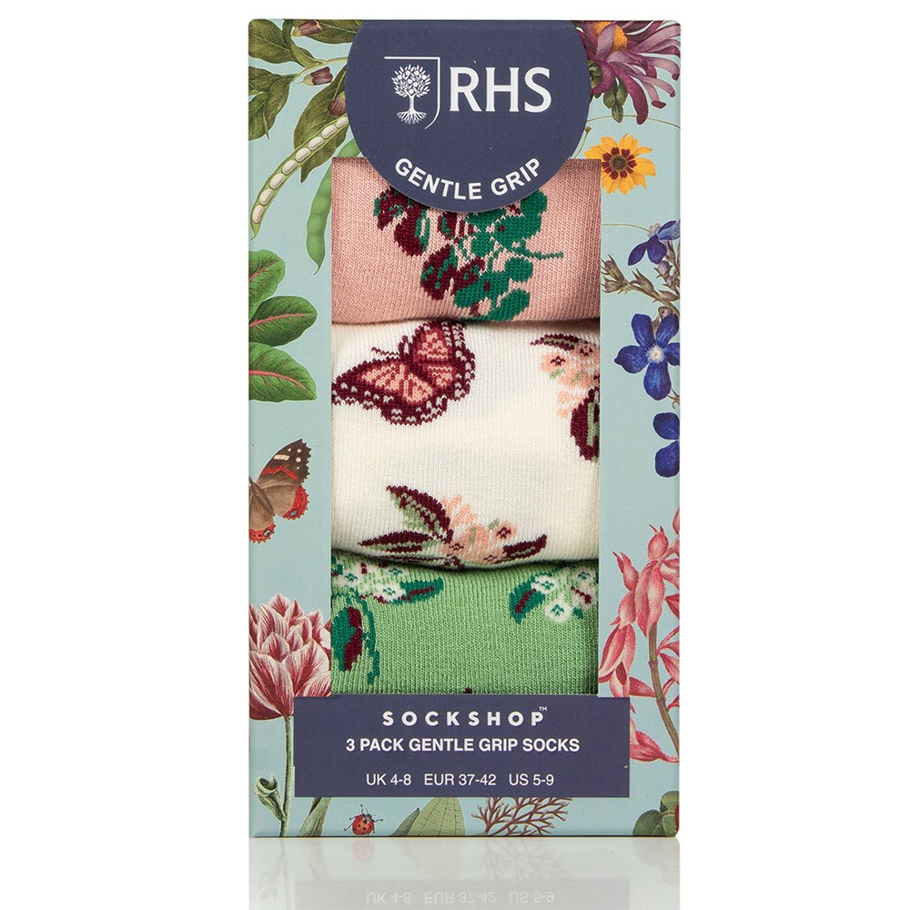 RHS Women's 3 pair gift box - bugs & blooms