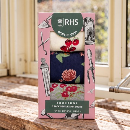 RHS Women's 3 pair gift box - garden medley