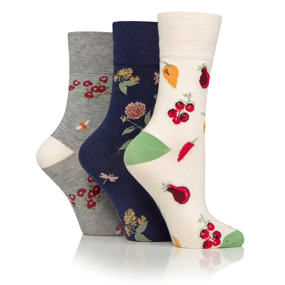 RHS Women's 3 pair gift box - garden medley