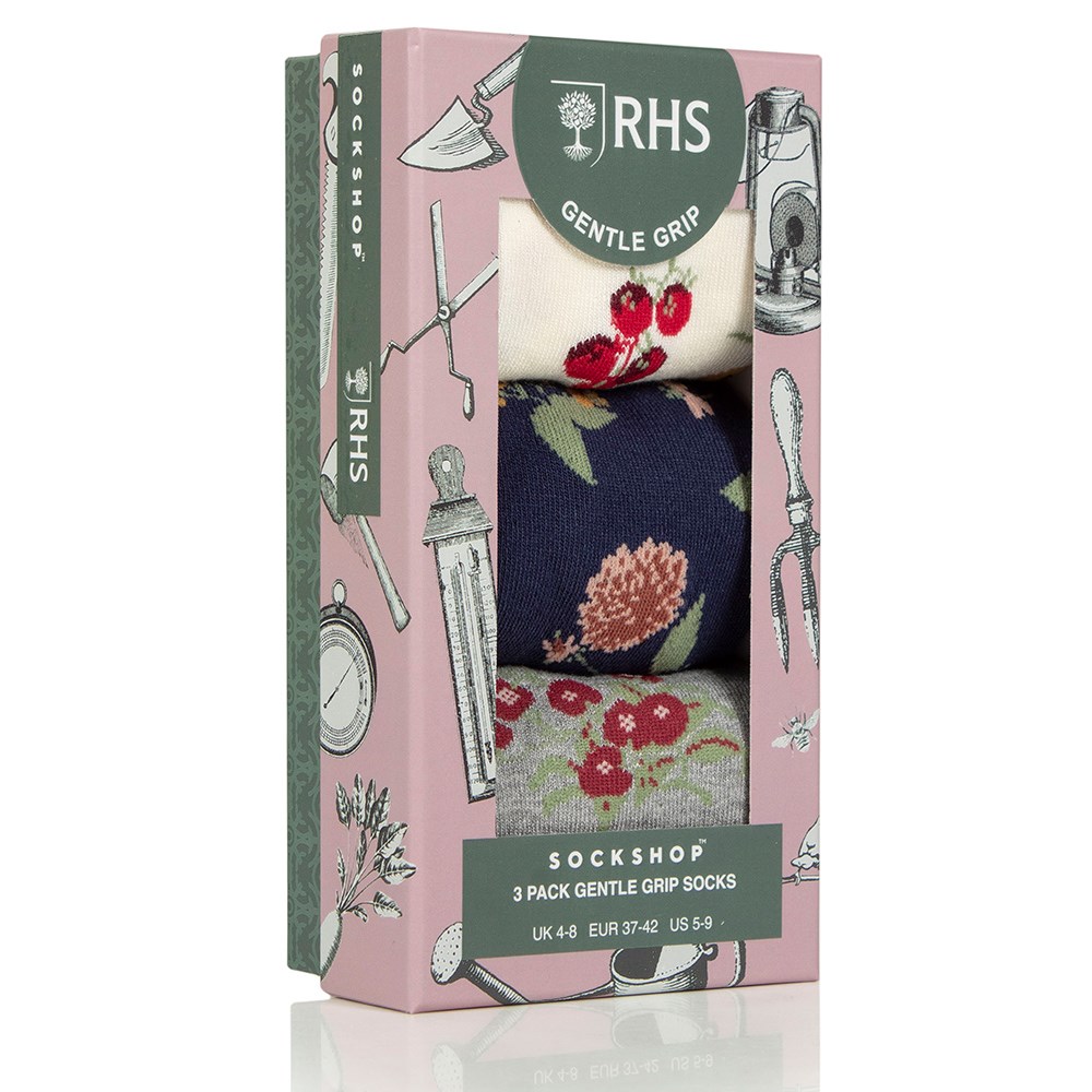 RHS Women's 3 pair gift box - garden medley
