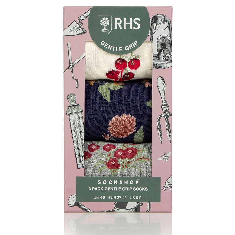 RHS Women's 3 pair gift box - garden medley