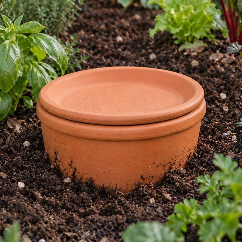 Terracotta olla irrigation self-watering pot