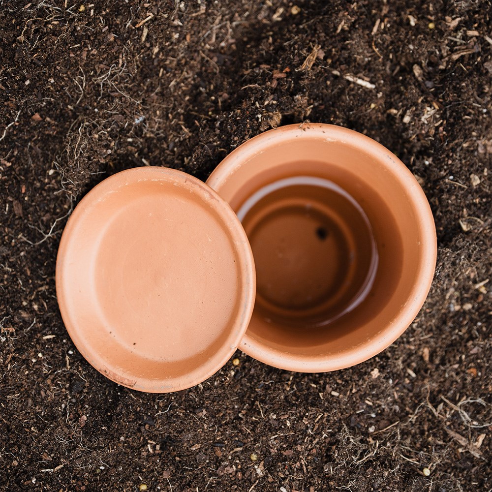 Terracotta olla irrigation self-watering pot