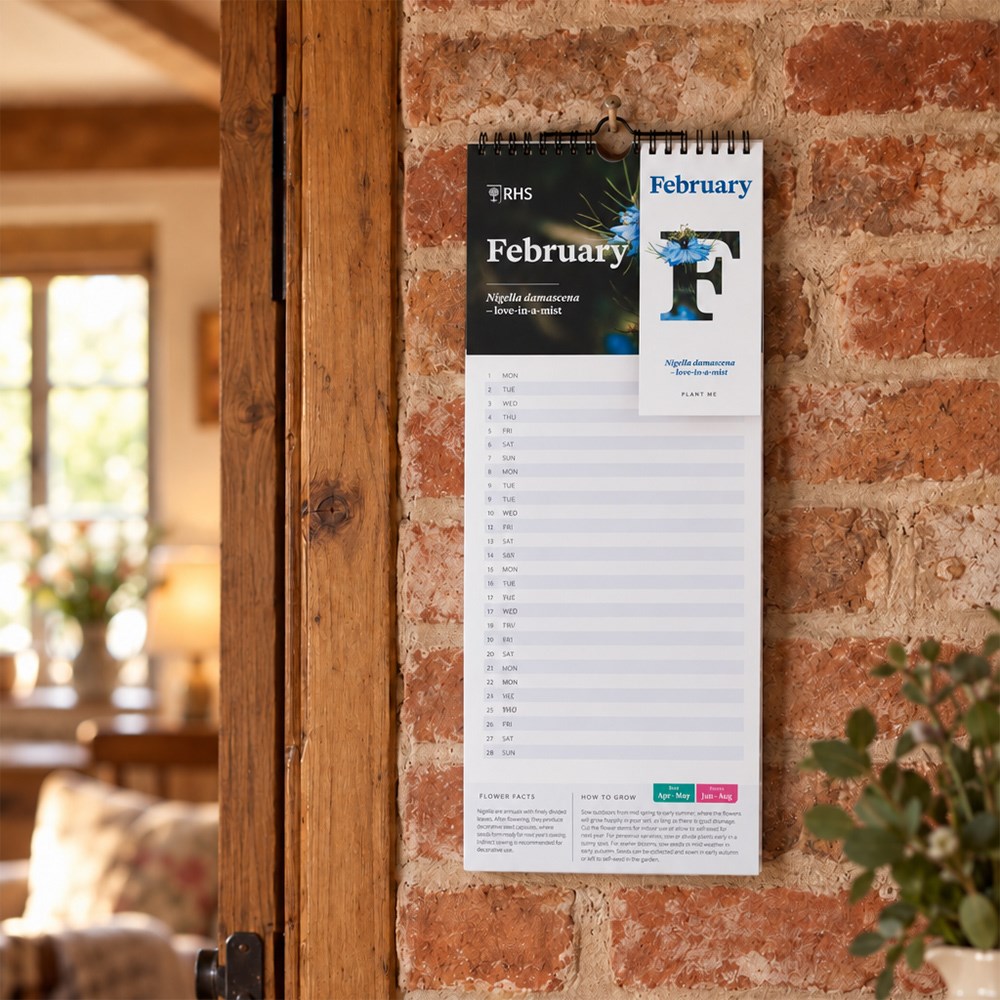 RHS 2027 plantable flower wall calendar