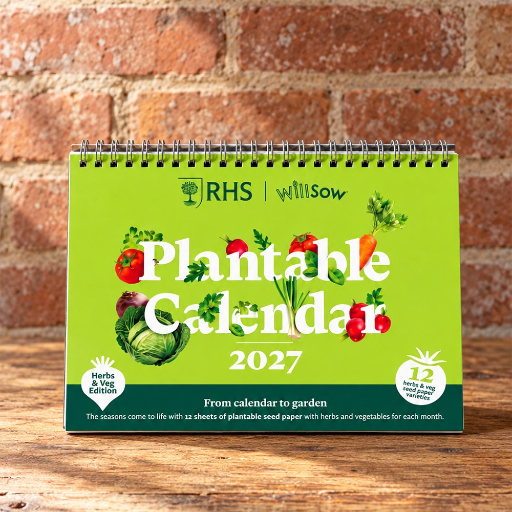 RHS 2027 A5 veg & herb plantable calendar