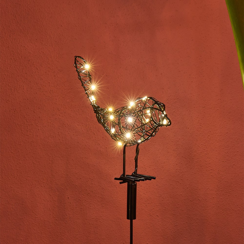 Solar robin stake light