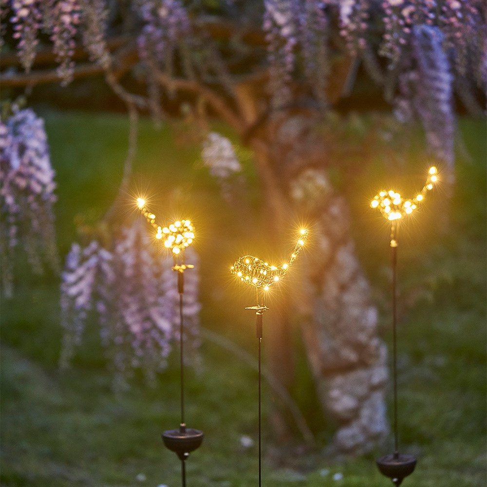 Solar robin stake light